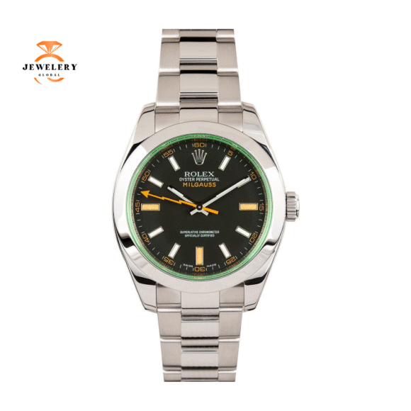 Gents Rolex Sport Milgauss Watch 40mm Model #116400 - Black Dial, Oysterlock Bracelet