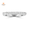 14KT White Gold 1/2 CTW Round Diamond Prong Set Band