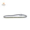 18KT WHITE GOLD 4.08CTW DIAMOND TENNIS BRACELET