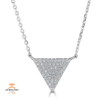 Emilique 14KT Gold .15 CTW Diamond Triangle Necklace