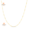 EMILIQUE 14 KARAT YELLOW GOLD DIAMOND SHAPED MIRROR NECKLACE