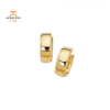 EMILIQUE 14KT YELLOW GOLD POLISHED HUGGIE EARRINGS
