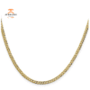 14KT YELLOW GOLD 3.1MM LIGHTWEIGHT FLAT MIAMI CUBAN CHAIN - 4 LENGTHS