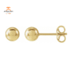 14KT Yellow Gold 5MM Ball Earrings