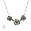 18KT Sethi Couture 3-Flower Diamond Necklace