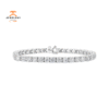 14KT WHITE GOLD 12.50 CTW ROUND DIAMOND 4 PRONG TENNIS BRACELET