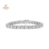 14KT WHITE GOLD 26.22 CTW ROUND DIAMOND TENNIS BRACELET