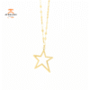 EMILIQUE 14 KARAT YELLOW GOLD OPEN STAR NECKLACE