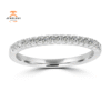 14KT WHITE GOLD 1/5 CTW DIAMOND FRENCH PAVE BAND