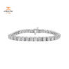 14KT WHITE GOLD 13.00 CTW ROUND DIAMOND TENNIS BRACELET