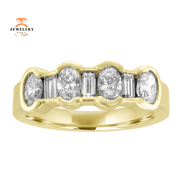 14KT YELLOW GOLD 1.25 CTW DIAMOND BAND