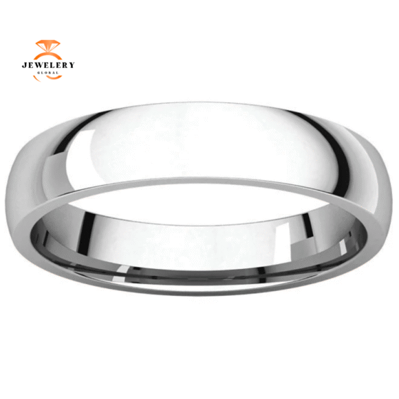WOMEN'S 14KT GOLD 4MM LIGHT COMFORT FIT WEDDING BAND - Image 2
