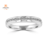 14KT WHITE GOLD 1/4 CTW DIAMOND CHANNEL SET BAND