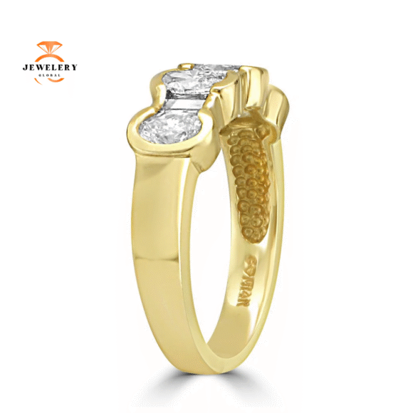 14KT YELLOW GOLD 1.25 CTW DIAMOND BAND - Image 3