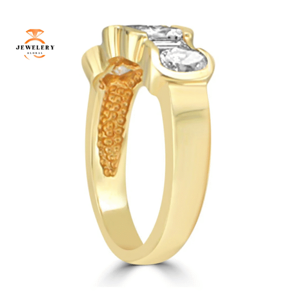 14KT YELLOW GOLD 1.25 CTW DIAMOND BAND - Image 4