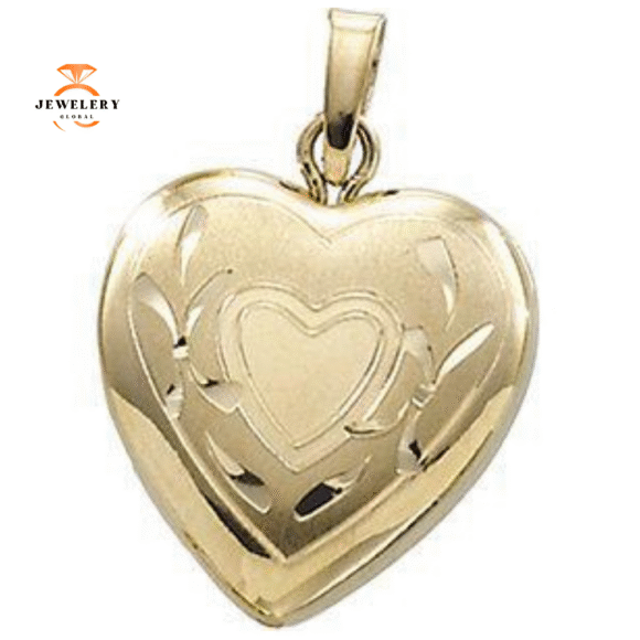 14KT YELLOW GOLD HEART LOCKET