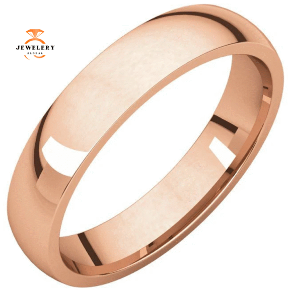 WOMEN'S 14KT GOLD 4MM LIGHT COMFORT FIT WEDDING BAND - Image 5