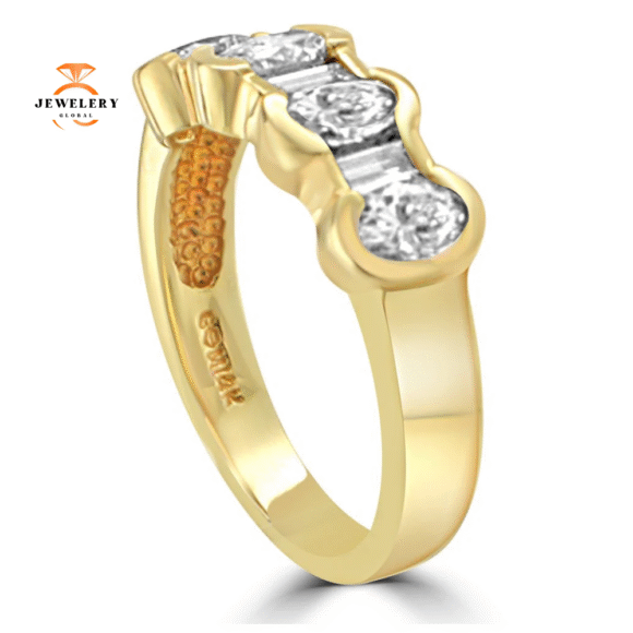 14KT YELLOW GOLD 1.25 CTW DIAMOND BAND - Image 5