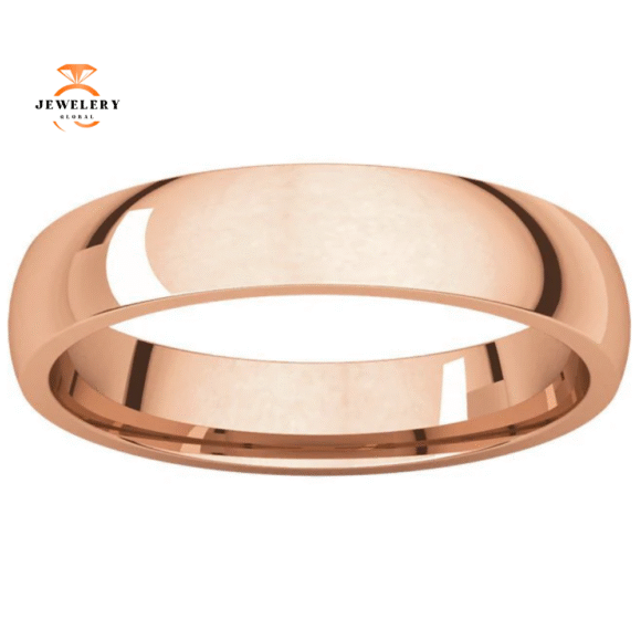 WOMEN'S 14KT GOLD 4MM LIGHT COMFORT FIT WEDDING BAND - Image 6