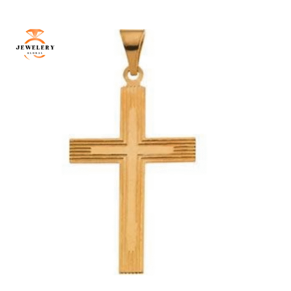 14KT YELLOW GOLD CROSS PENDANT