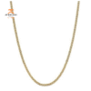 14KT YELLOW GOLD 3.2MM SEMI SOLID ANCHOR CHAIN NECKLACE- 4 LENGTHS