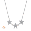 EMILIQUE 14KT GOLD .18 CTW DIAMOND PAVE STAR NECKLACE