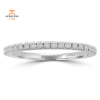 JULEVE WHITE GOLD .36 CTW DIAMOND WEDDING BAND