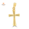 14KT Yellow Gold Small High Polished Cross Pendant