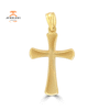 14KT YELLOW GOLD HIGH POLISHED CROSS