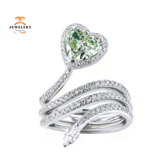 18KT WHITE GOLD 1.51CTW & 0.83CTW DIAMOND HALO RING