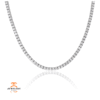 14KT WHITE GOLD 16.82 CTW ROUND DIAMOND 17" TENNIS NECKLACE