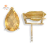 14KT YELLOW GOLD 1.30 CTW PEAR SHAPE CITRINE EARRINGS