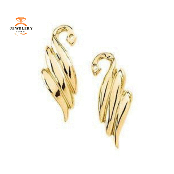 14KT Yellow Gold Drop Earring Jackets