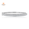 14KT WHITE GOLD 2.29 CTW DIAMOND BANGLE BRACELET