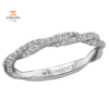 14KT WHITE GOLD 1/5 CTW ROUND DIAMOND TWIST BAND