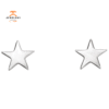 14KT White Gold Star Earrings