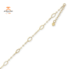 14KT Yellow Gold Oval Shapes Anklet