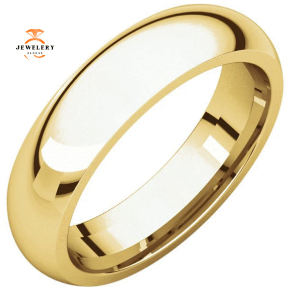 WOMEN'S 14KT GOLD 5MM COMFORT FIT WEDDING BAND - Image 3