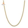 14KT YELLOW GOLD 3.75MM CONCAVE ANCHOR CHAIN NECLACE - 5 LENGTHS