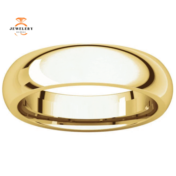WOMEN'S 14KT GOLD 5MM COMFORT FIT WEDDING BAND - Image 4