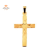 14KT YELLOW GOLD CROSS WITH HERAT