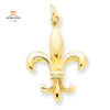 14KT YELLOW GOLD FLEUR DE LIS CHARM