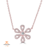 Emilique 14KT Gold 0.19 CTW Diamond Flower Necklace