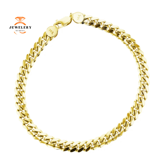 MEN'S 14KT YELLOW GOLD 6MM CUBAN LINK BRACELET - Image 2