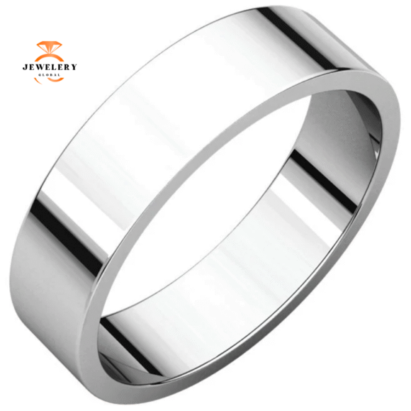 WOMEN'S 14KT GOLD 5MM FLAT WEDDING BAND
