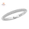 14KT WHITE GOLD 1/6 CTW DIAMOND PAVE SET WEDDING BAND