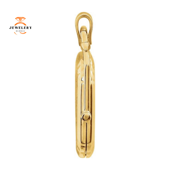 14KT YELLOW GOLD SWIVEL LOCKET - Image 3