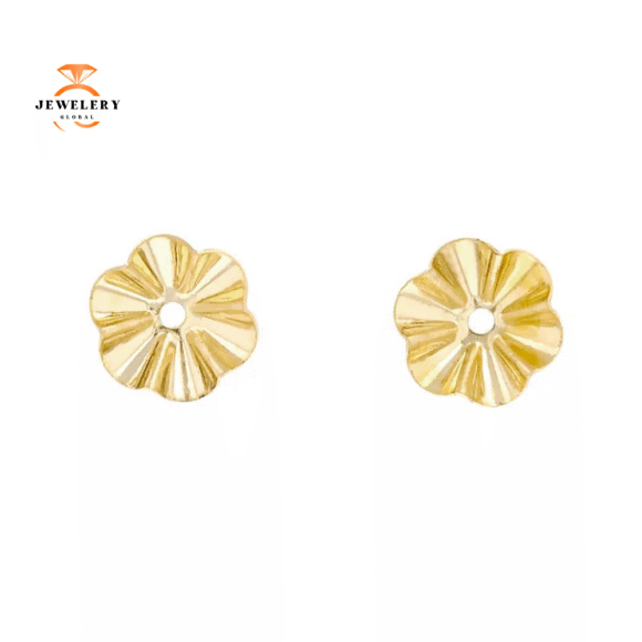 14KT YELLOW GOLD BUTTERCUP EARRING JACKETS