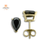 14KT Yellow Gold Pear Shape Onyx Earrings