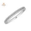 EMILIQUE 14KT GOLD .25 CTW DIAMOND DOUBLE ROW BAND